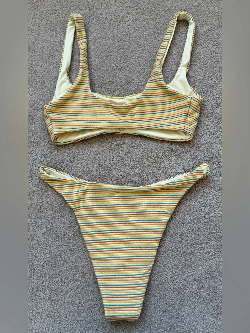 l*space - SWIM SET - Prince Top/ / Madonna Bottom Bitsy - RIVIERA BEACH SHIMMER